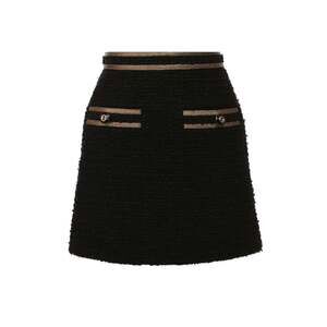 Gucci - Metallic-trimmed Cotton-blend Tweed Mini Skirt - IT 46